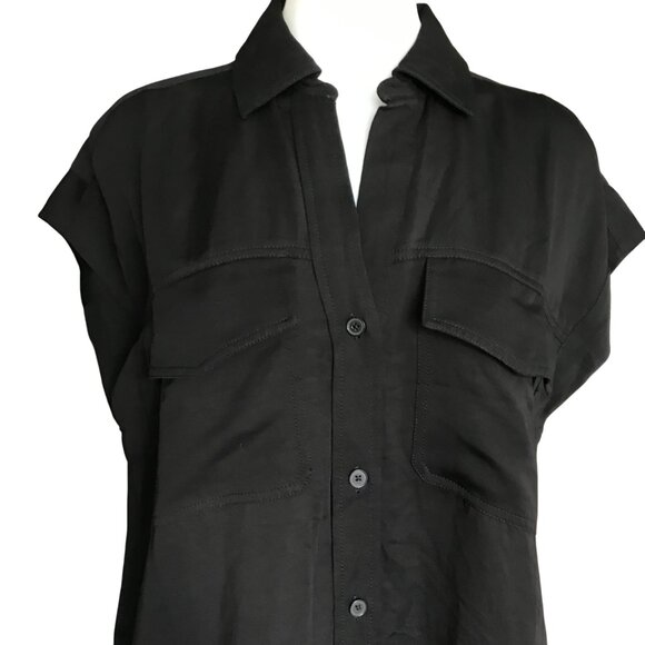 Madewell Sammy Utility Button-Front Mini Dress XS - Picture 12 of 16